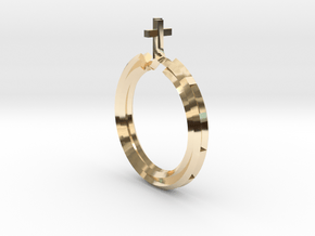 Rosary Ring in 14k Gold Plated Brass