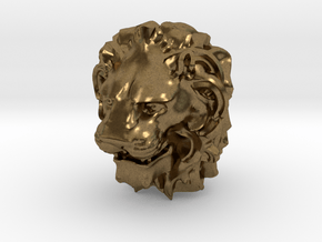 Lion Head in Natural Bronze