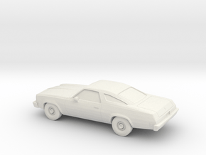 1/87 1976/77 Chevrolet Chevelle Coupe in White Natural Versatile Plastic