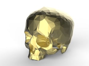 Skull  in Polished Nickel Steel