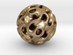 Space Ball in Polished Gold Steel