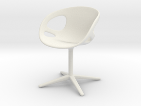 Miniature Rin Chair - Hiromichi Konno  in White Natural Versatile Plastic: 1:12