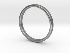 Simple wedding ring 2x1.1mm in Natural Silver: 5 / 49