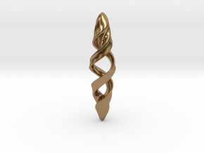Double Spiral in Natural Brass