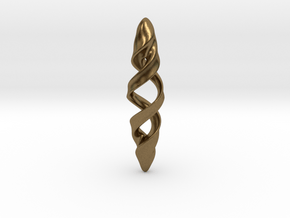 Double Spiral in Natural Bronze