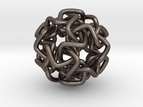 Not a Knot in Polished Bronzed Silver Steel