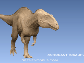 Acrocanthosaurus1:40 v1 in White Natural Versatile Plastic