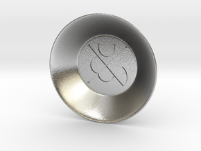 Seal of Mars Charging Bowl (small) in Natural Silver
