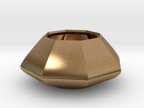 Sugar bowl - Circular to octagonal shape (only bow in Natural Brass