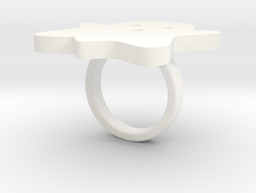 XL Ghost Ring in White Processed Versatile Plastic: 8 / 56.75