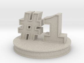 number 1 ( #1 ) miniature in Natural Sandstone