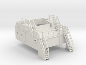 Superstructure 1/75 V60 fits Harbor Tug  in White Natural Versatile Plastic