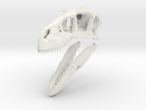 1:35 Utahraptor skull in White Natural Versatile Plastic