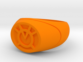22.2 mm Orange Lantern Ring - WotGL in Orange Processed Versatile Plastic