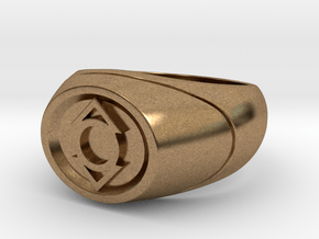 Indigo Lantern Ring - WotGL in Natural Brass