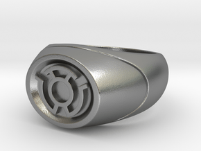 22.2 mm Yellow Lantern Ring - WotGL in Natural Silver