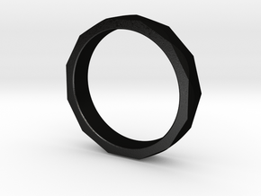 Engineers Ring - US Size 9.75 in Matte Black Steel