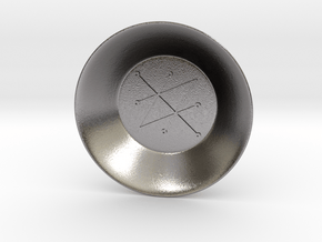 Seal of Saturn Charging Bowl (small) in Polished Nickel Steel