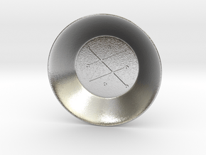 Seal of Saturn Charging Bowl (small) in Natural Silver