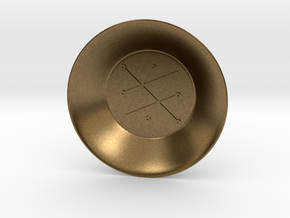 Seal of Saturn Charging Bowl (small) in Natural Bronze