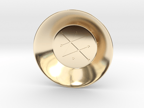 Seal of Saturn Charging Bowl (small) in 14K Yellow Gold