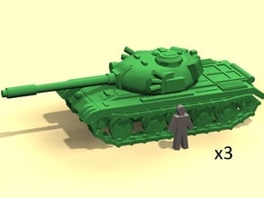 6mm Tank 1950-60s in Smoothest Fine Detail Plastic