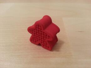 Woven Meeple in Red Processed Versatile Plastic