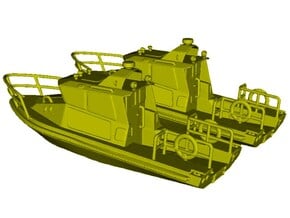 1/200 scale US Coast Guard river patrol boats x 2 in Clear Ultra Fine Detail Plastic