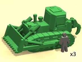 6mm Bulldozer X3 in Tan Fine Detail Plastic