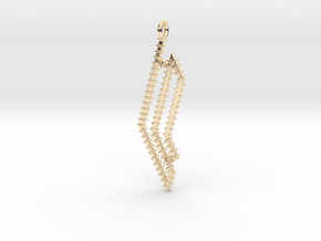 Pendant Sweeping  in 14k Gold Plated Brass