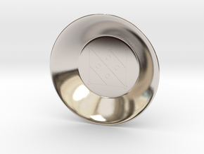Seal of Mercury Charging Bowl (small) in Rhodium Plated Brass