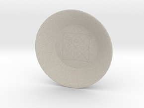 Seal of Mercury Charging Bowl (small) in Natural Sandstone