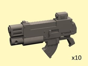 28mm combination gun scorcher in Tan Fine Detail Plastic
