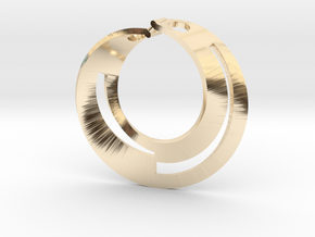 Mobius open bicolour in 14k Gold Plated Brass