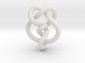 Miller institute knot (Circle) in White Natural Versatile Plastic: Extra Small