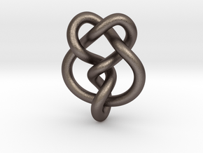 Miller institute knot (Circle) in Polished Bronzed Silver Steel: Extra Small