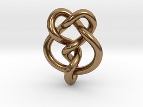 Miller institute knot (Circle) in Natural Brass: Extra Small