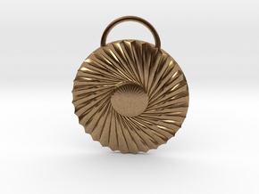 Twisted Daisy Medallion in Natural Brass