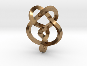 Miller institute knot (Square) in Natural Brass: Extra Small