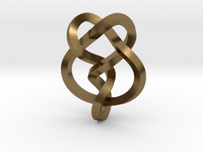 Miller institute knot (Square) in Natural Bronze: Extra Small