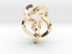 Miller institute knot (Square) in 14K Yellow Gold: Extra Small