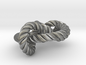 Miller institute knot (Rope with detail) in Natural Silver: Medium