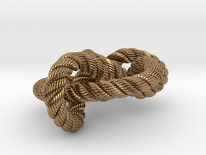 Miller institute knot (Rope with detail) in Natural Brass: Medium