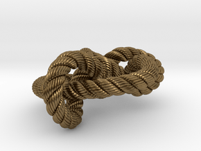 Miller institute knot (Rope with detail) in Natural Bronze: Medium