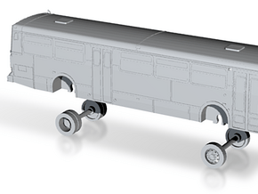 N Scale Bus New Flyer C40 LACMTA 5000s in Tan Fine Detail Plastic