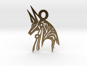 Anubis - Amulet - Abstract in Natural Bronze