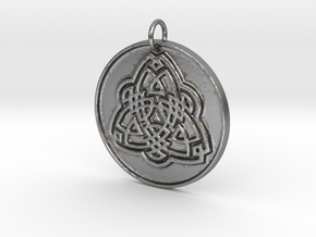 Tribal Triquetra in Natural Silver: Small