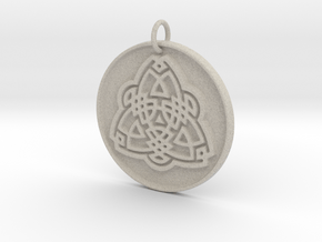Tribal Triquetra in Natural Sandstone: Small