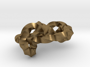 Miller institute knot (Twisted square) in Natural Bronze: Medium