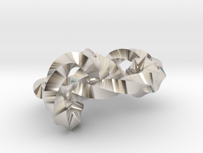 Miller institute knot (Twisted square) in Platinum: Medium